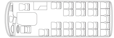 Transportation Star Minibus 6.6 Meter Length , City Sightseeing Tour Bus