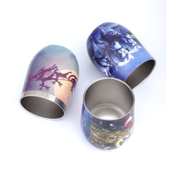 0.5L Double Wall Egg Shape Stainless Steel Vacuum Flask