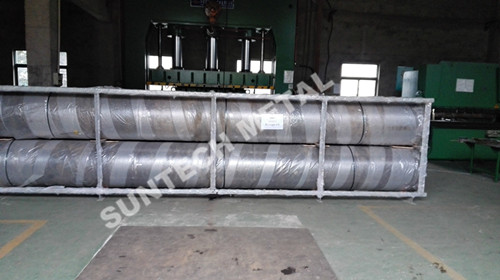 UNS N04400 Nickle Alloy and Carbon Steel Clad Pipe For Chemical Process Equipment