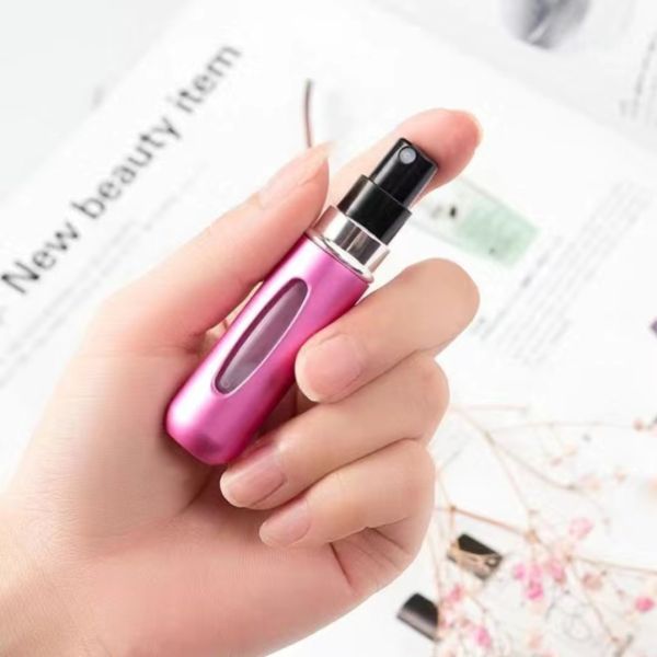 Wholesales 12ml Aluminum Perfume Sprayer Bottle with Glass Inner Bottle top filling