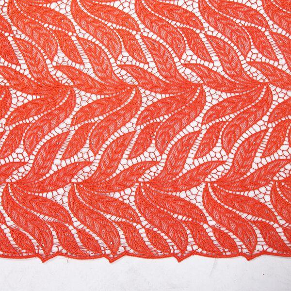 Best selling multi color guipure lace yellow guipure lace fabric for fashion dress / suit