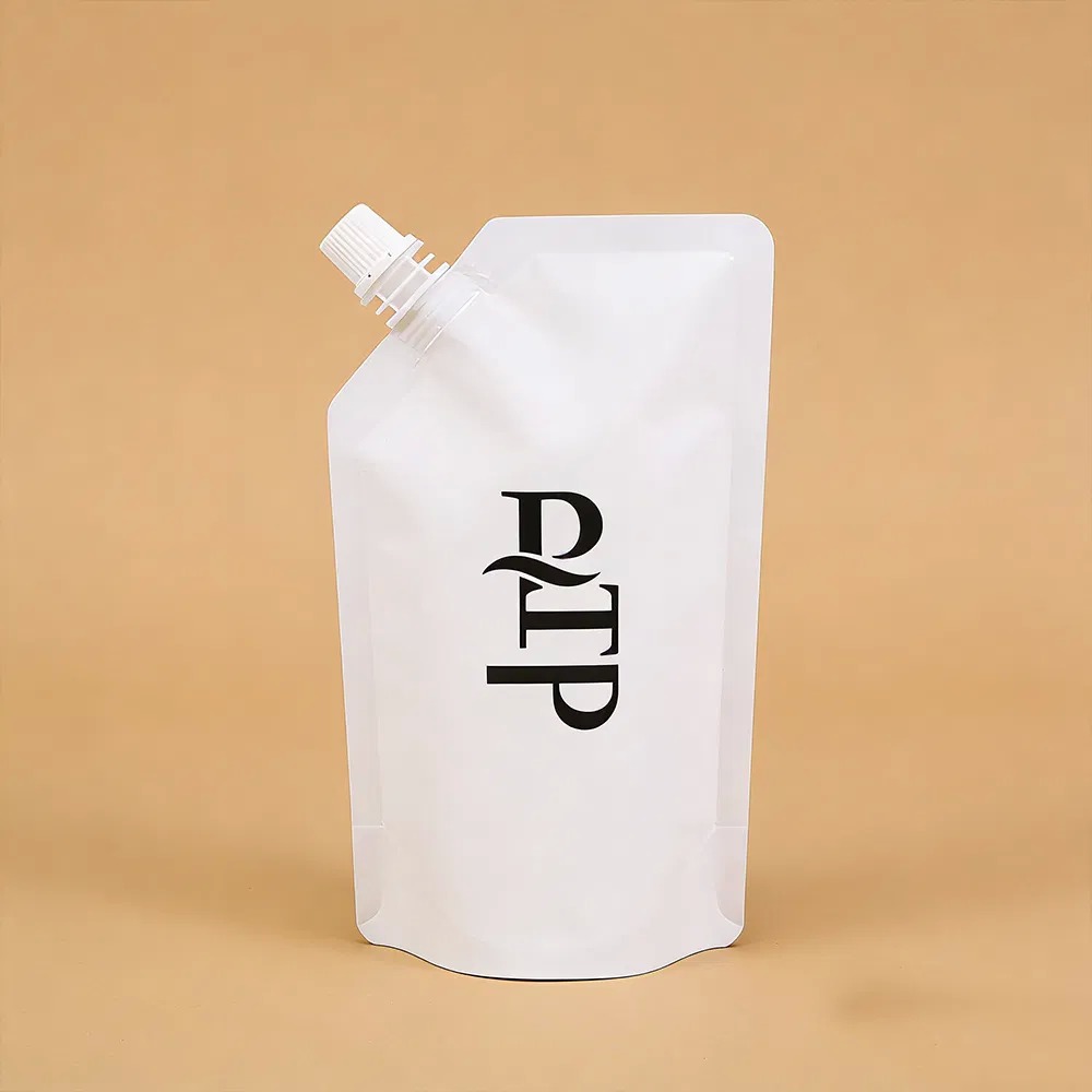 250ml Liquid Juice Spouted Pouch Beverage Plastic Food Packaging Stand Up Custom Printed