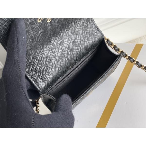 Classic Gold Double C Grain Leather Chanel 2way Bag AP3020