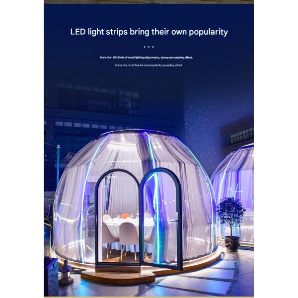 PC Outdoor Bubble House Combination for Camping Hotel Homestay Bar and Transparent Yurt Tent