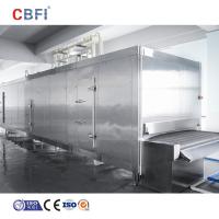 Máquina de congelamento de refrigeração por correia transportadora de túnel IQF para Pizza Tart