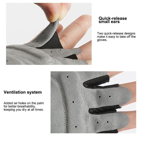 Anti-Slip Shock-Absorbing Summer Half Finger Motorcycle Gloves with Custom Design