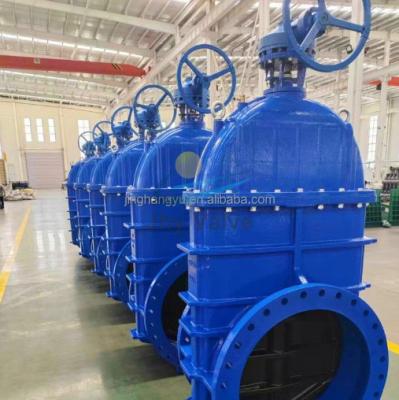 PN16 Ductile Iron Gate Valve Flange End Electric Resilient Seated