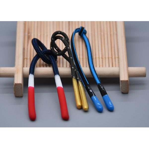 Clothing 10cm Long Rope Custom Drawstring Cord Dripping Shiny Silicone At Both Ends