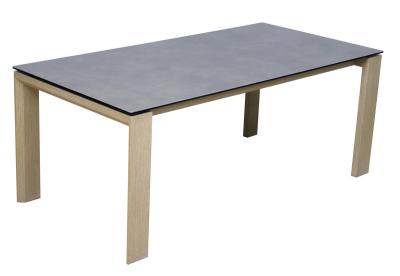 1800*900mm Mesa de jantar cerâmica com perna fixa de madeira