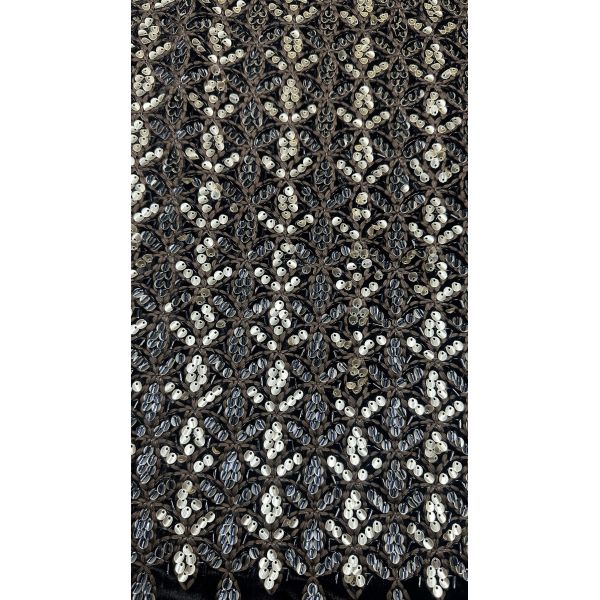 Sequin Embroidered Lace Fabric High Quality Luxary Embroiedered Special Design for Gowns