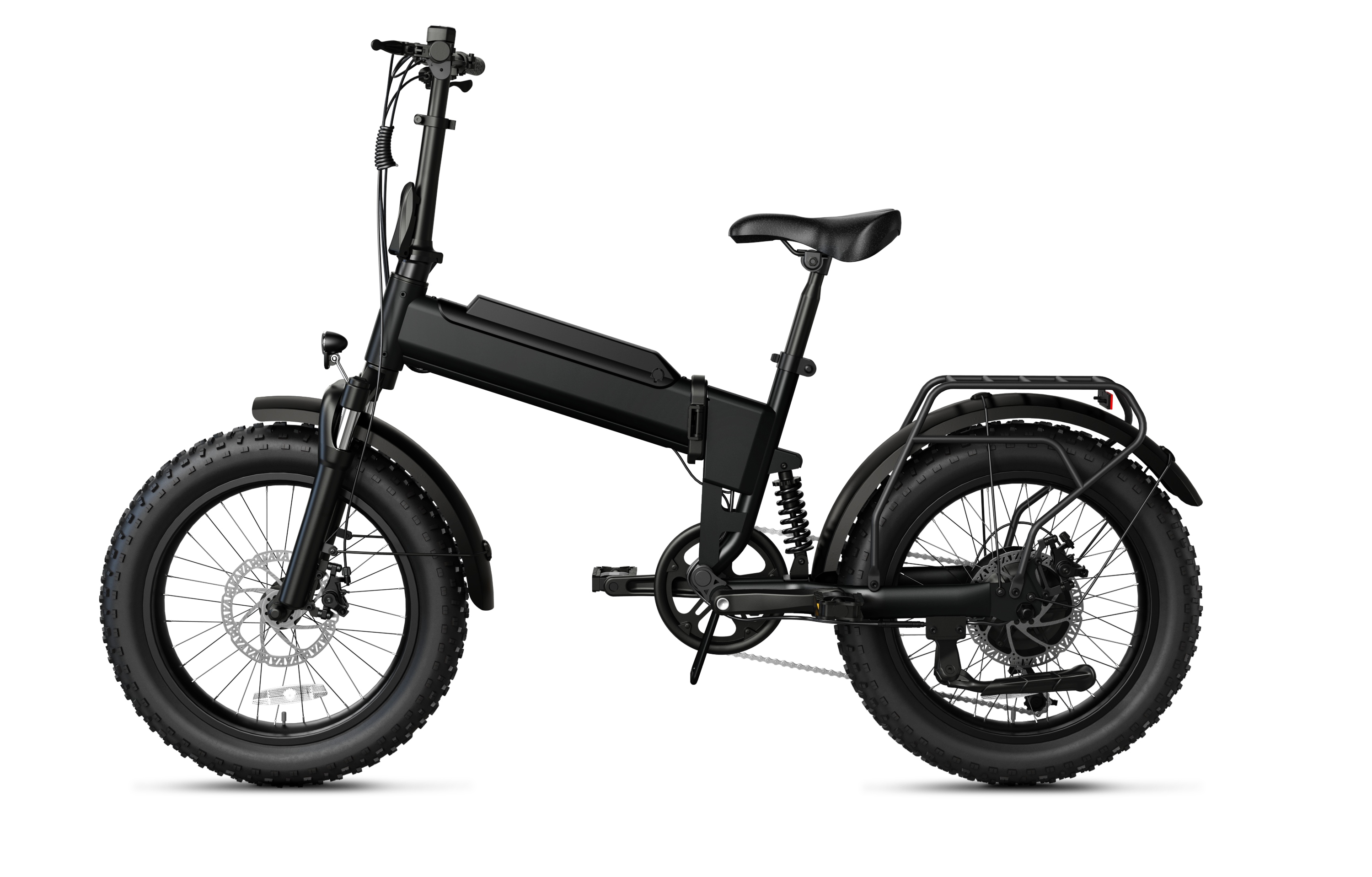 F00C 20''*4.0 750W Brushless Electric Bike Rear Hub Motor 36v Moped-style Fat Tire Integrated Battery Power Supply Lithium