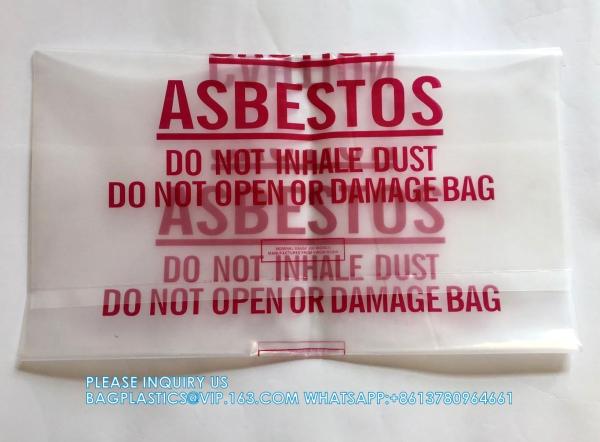 Asbestos Bag For Protection Burial Asbestos Disposal Bags Asbestos Disposal Bags  Industry Standard, Clear
