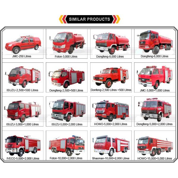 Emergency Rescue Fire Fighting Truck 2 Axles Fire Service Truck For Mini Foton