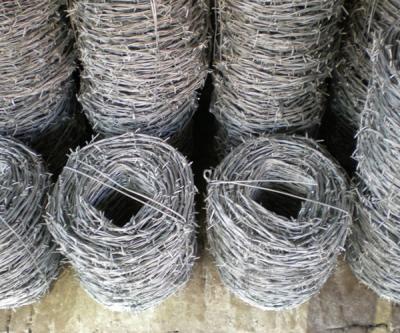 12x14BWG galvanizou a corda de aço do arame farpado da costa dobro que oxida não