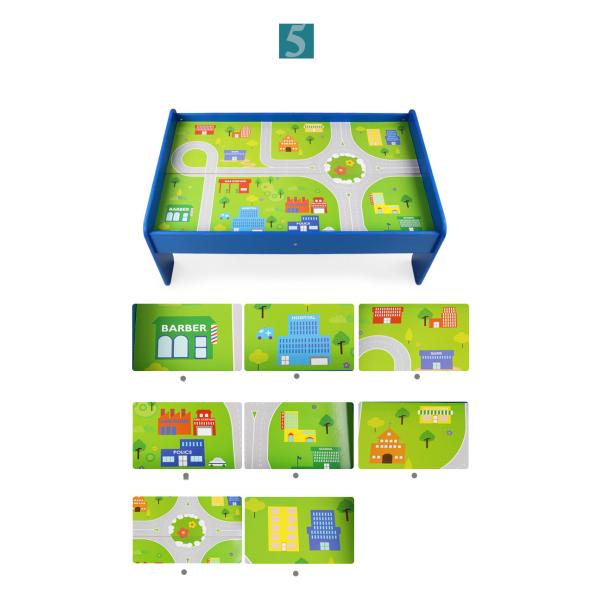 Mini Wooden 88pcs City Road Builder Wooden Board Game