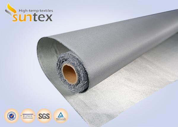 Fio de aço inoxidável pano reforçado da fibra de vidro com o plutônio que reveste 0.7mm para cortinas de fumo da cobertura do fogo
