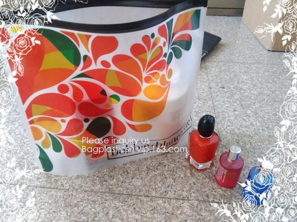 Clear Makeup Bag Travel Toiletry Organizer Pouches Small Zipper Pouch PVC Plastic Transparent Clear Cosmetic Bags