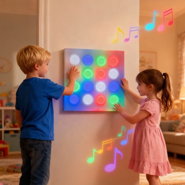 Eco Friendly Modern Groundhog Game Table Interactive Wall Touch Toy Ball for Babies Kids Entertainment Park LED DC5V 8W