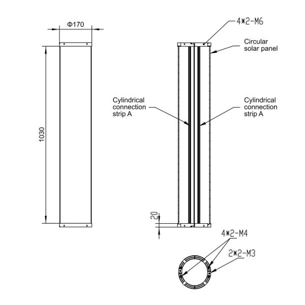 Newest Solar Energy Product 100w Sunpower Solar Glass Tubes For Street Lamp