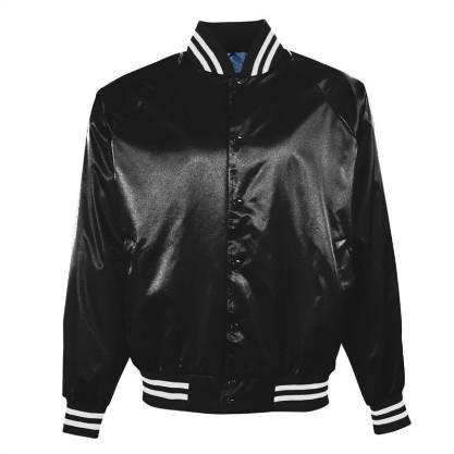 100% Polyester Mens Varsity Bomber Jacket , Custom Satin Baseball Jackets
