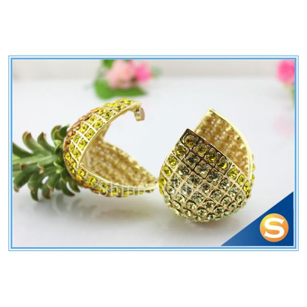 Shinny Gifts Shiny Diamond Pineapple Shape Trinket Box Full Diamond Gift Box