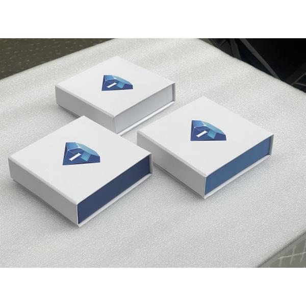 120*120*35mm Customized Paper Magnet Necklace Box and Pouches Ideal of High- Jewelry