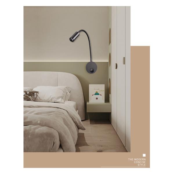 Led hose reading spotlight 220V Anglo American European wall spotlight led hose spotlight plug-in