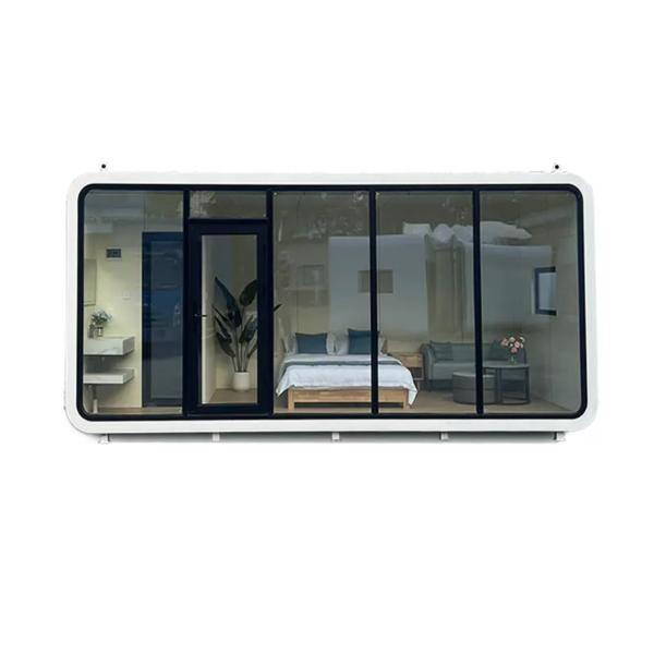 Casa cápsula plegable y deslizante Apple Cabin 20㎡ con cerradura inteligente