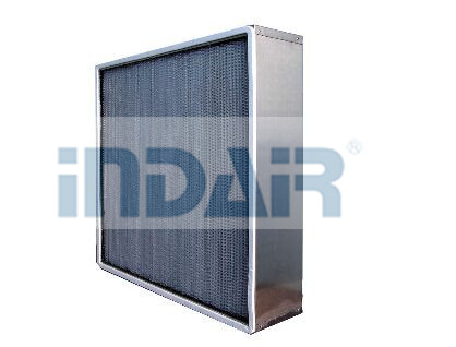Glass Fiber Media Mini HEPA Filter Leak Proof Special Aluminum Foil As Separator