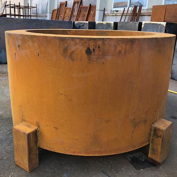 Fogo ardente de madeira de aço Pit Table do quintal do poço 90cm do fogo de Corten
