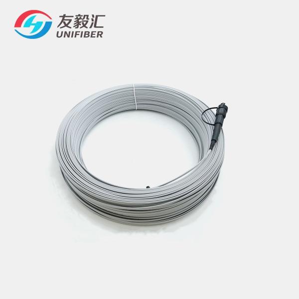 SC 150m кабеля оптического волокна серый G657A2 падения FTTH на открытом воздухе плоский Huawei мини