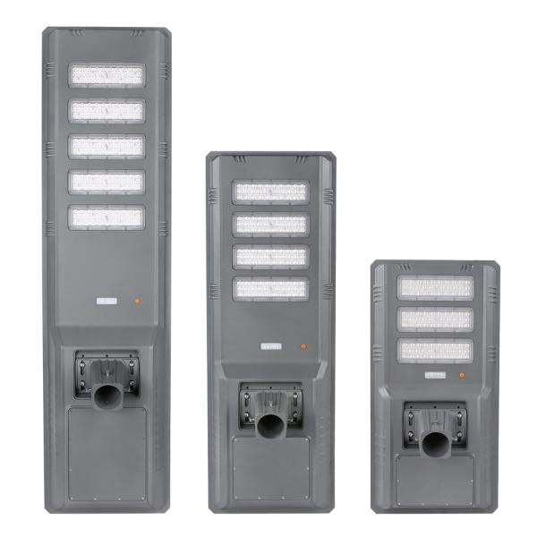 60W 90W 120W Solar LED integrado Street Light Die-cast Alumínio IP66 IK08 Sensor de movimento para lugares públicos e ruas
