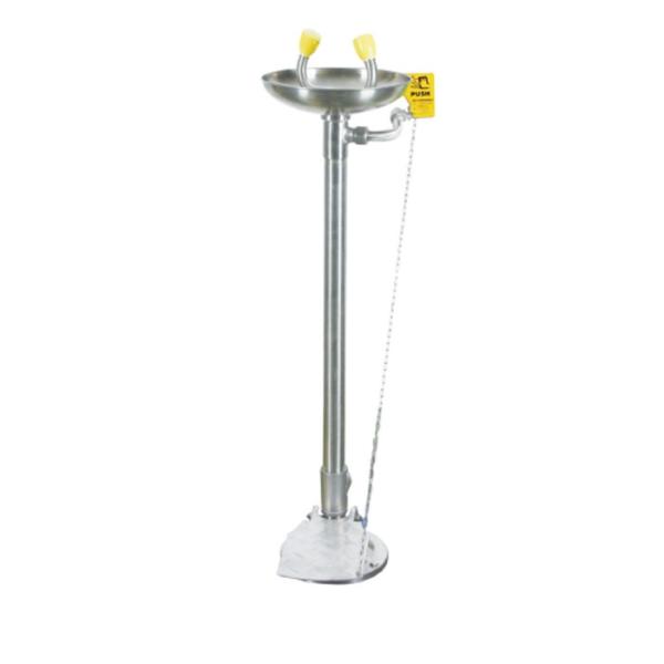 STAINLESS STELL Vertical emergency eye washer with dust cover EYE WASH STATION