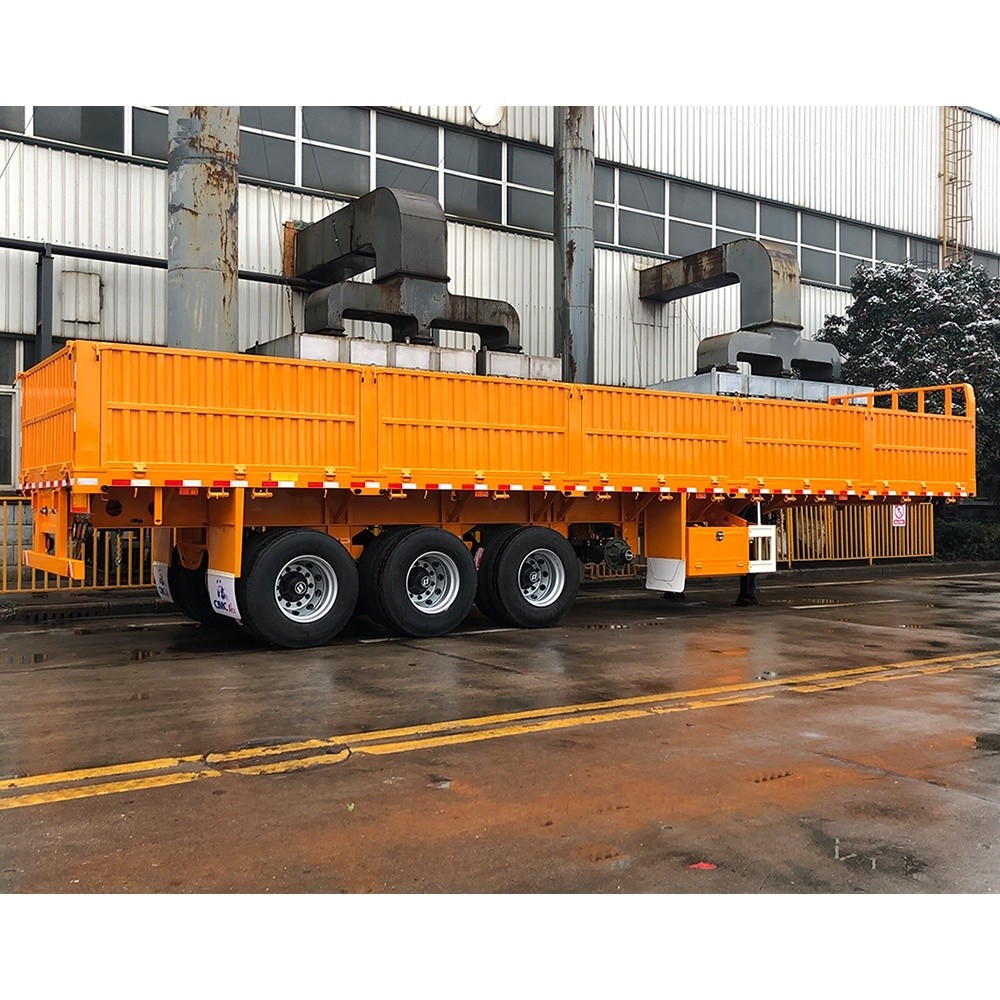 CIMC HUAJUN 3 Axles Fence Cargo Semi Trailer with Max Payload 25001-30000 kg
