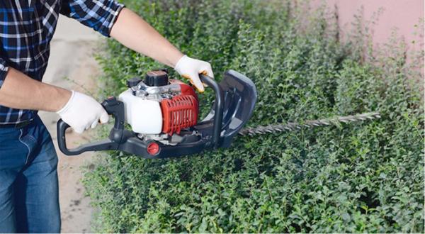 Cordless 22.5cc Gasoline Garden Hedge Trimmer Dual Blade Anti Vibration grass trimmer