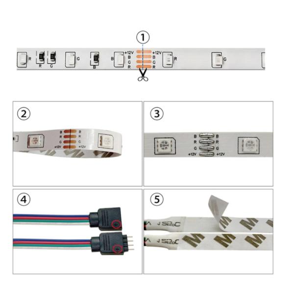 DC12V 5m Bluetooth LED Strip Light