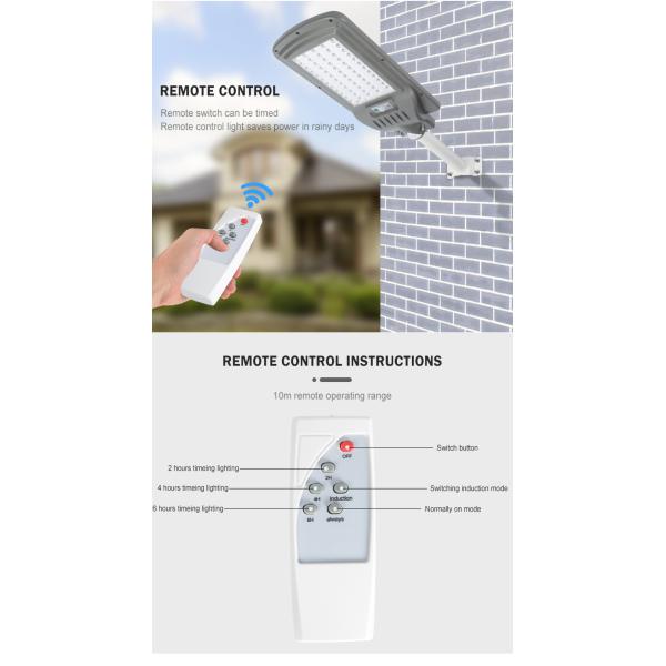 Radar inteligente al aire libre accionado solar de las luces de calle de RoHS 150W para el jardín