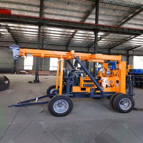 Machine de forage de forage de diamants à roue de 600 m avec tour hydraulique