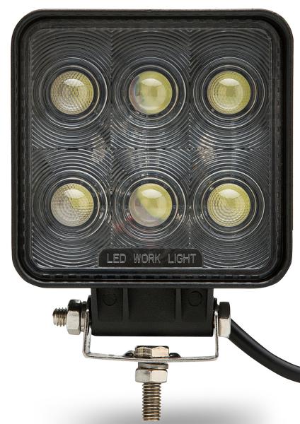7D 10-30V high quality 18W PC lens Black led offroad work light 4x4 HCW-L18286 7D