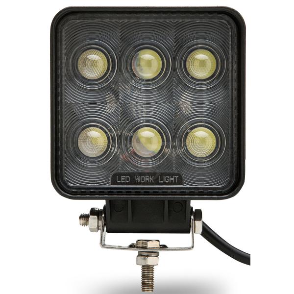 7D 10-30V high quality 18W PC lens Black led offroad work light 4x4 HCW-L18286 7D