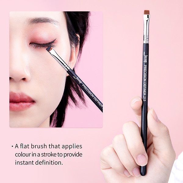 Precision Definer Flat Jessup Makeup Brushes Synthetic Hair for Eyebrow