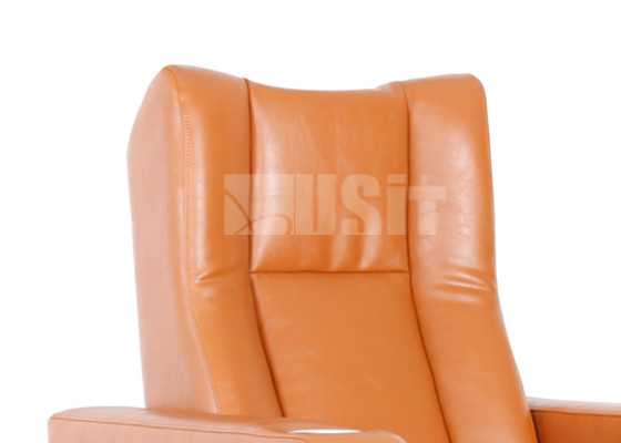 Домашний кинотеатр высокой отметки усаживая современный стул Реклинер с толстой подушкой сидения