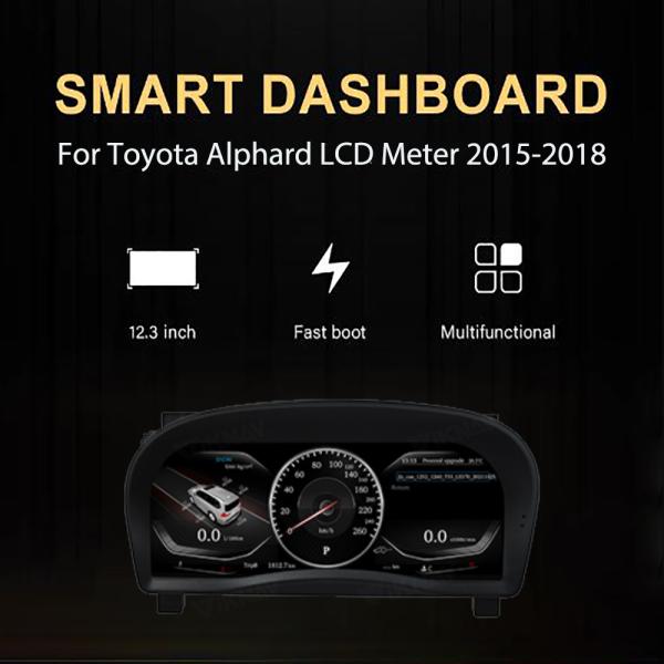 Toyota Alphard 2015-2018 Электронный габаритный кластер LCD прибор скоростного измерения