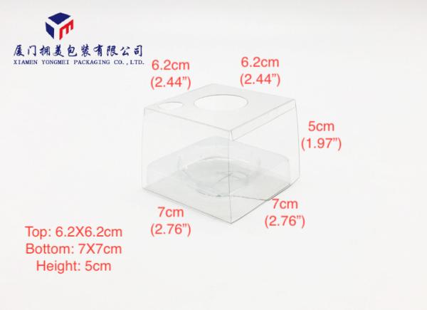 Trapezoid Shape Pet Food Box Pack Home Fragrance Plastic Box Transparent 19cm Height