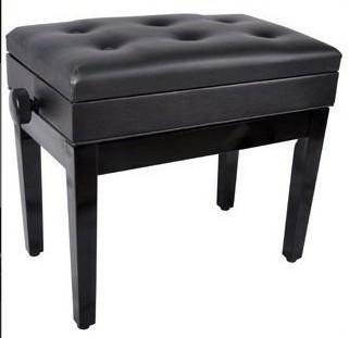 Hot sale Adjustable Solidwood Single Piano stool with storage room PS6