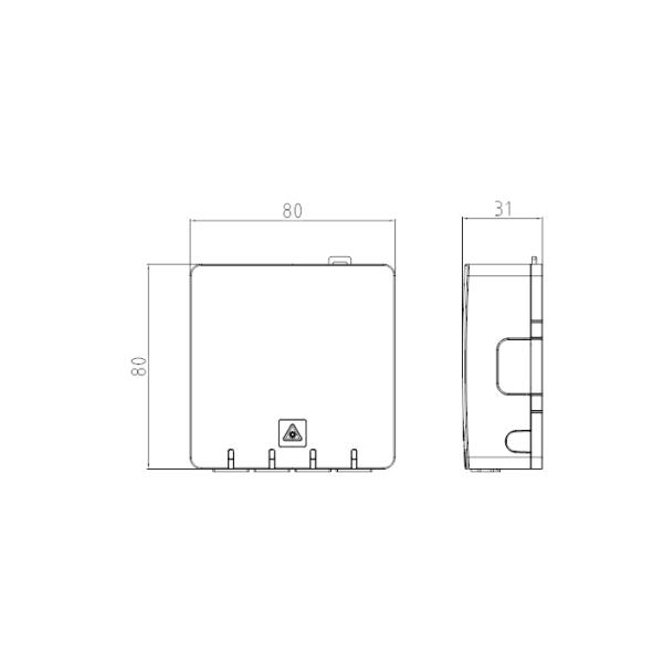 FTTX Caixa de terminação de fibra óptica Painel interior para proteção e gestão