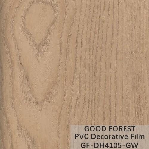 Flowability PVC Decorative Film Scratch Resistance Wooden Grain
