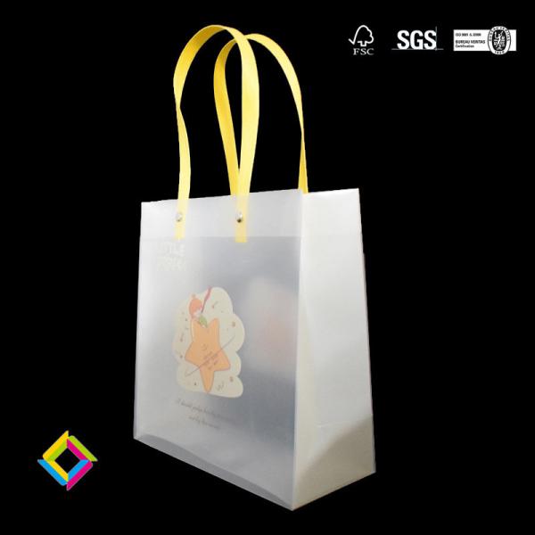 Spot PP Plastic Handbag Frosted PVC Translucent Gift Bag Cosmetic Gift Advertising Tote Shopping