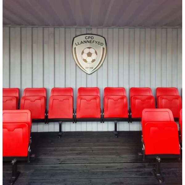 Steel Construction Bleacher Seats with Safety Rail Design and Customizable Colors for Stadiums