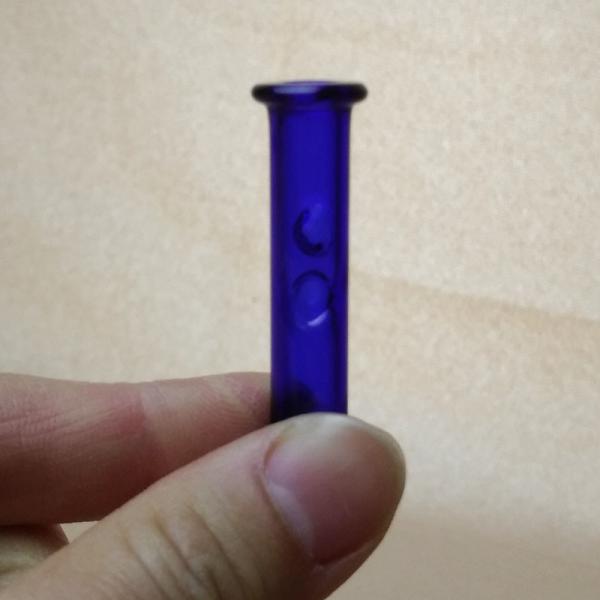 Blue Glass Bong Attachment Heady Dry Herb Cypress Phuncky Holder